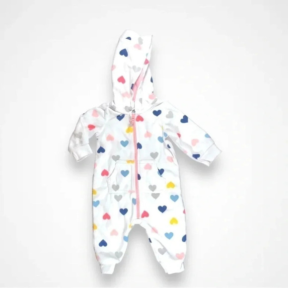 Carter’s Hooded Fleece  Sleeper - Picture 1 of 5